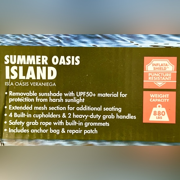 Summer oasis island floaty [BRAND NEW] - Picture 3 of 3